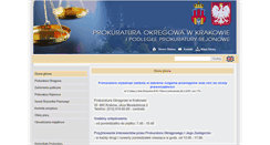 Desktop Screenshot of krakow.po.gov.pl