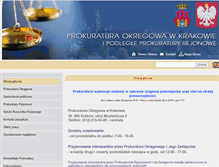 Tablet Screenshot of krakow.po.gov.pl